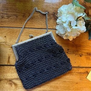 Vintage Alexander's Made in Italy Woven Purse With Chain